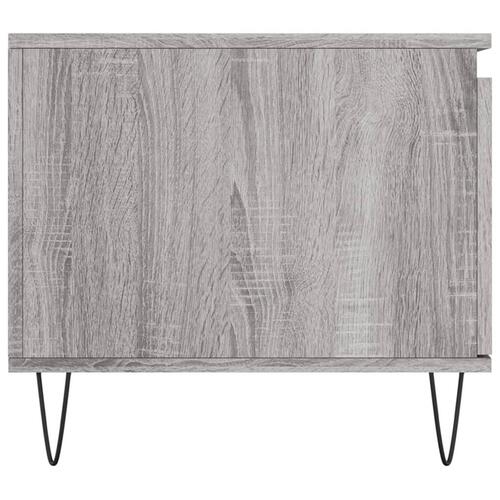 Sofabord 100x50x45 cm konstrueret træ Grå sonoma-eg