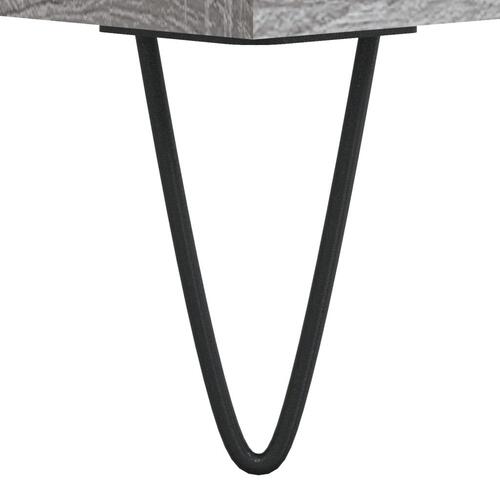 Sofabord 100x50x45 cm konstrueret træ Grå sonoma-eg