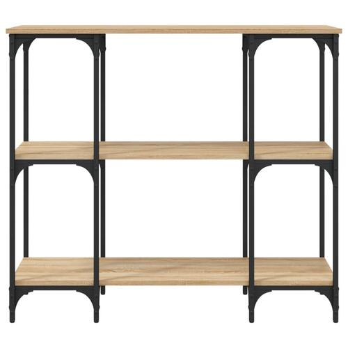 Konsolbord 102x35x90 cm konstrueret træ sonoma-eg