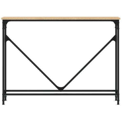 Konsolbord 102x22,5x75 cm konstrueret træ sonoma-eg