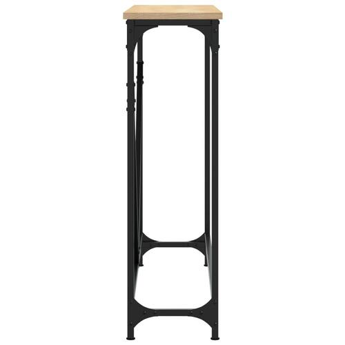 Konsolbord 102x22,5x75 cm konstrueret træ sonoma-eg