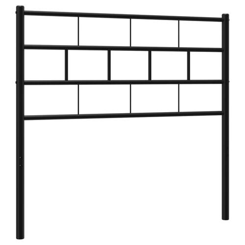 Sengegavl 80 cm metal sort