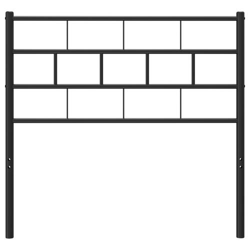 Sengegavl 80 cm metal sort