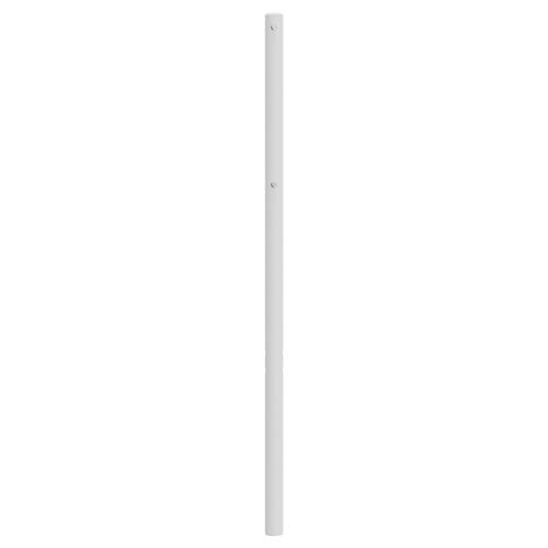 Sengegavl 75 cm metal hvid