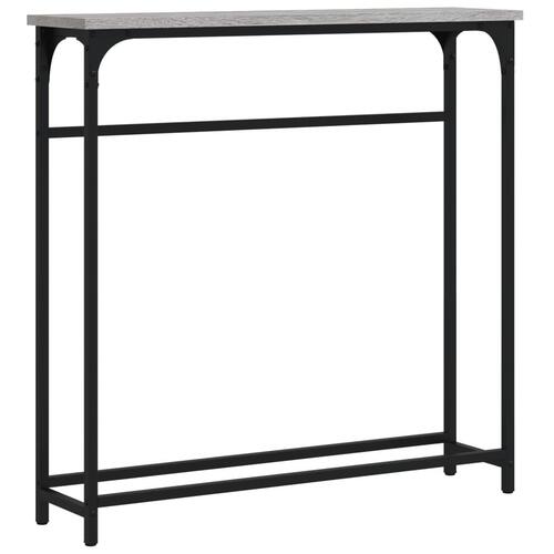 Konsolbord 75x19,5x75 cm konstrueret træ grå sonoma-eg