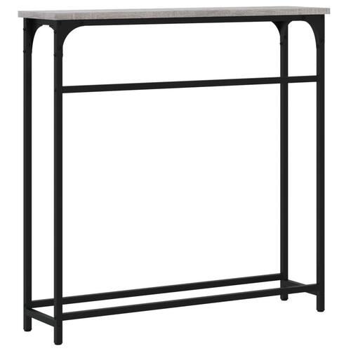 Konsolbord 75x19,5x75 cm konstrueret træ grå sonoma-eg