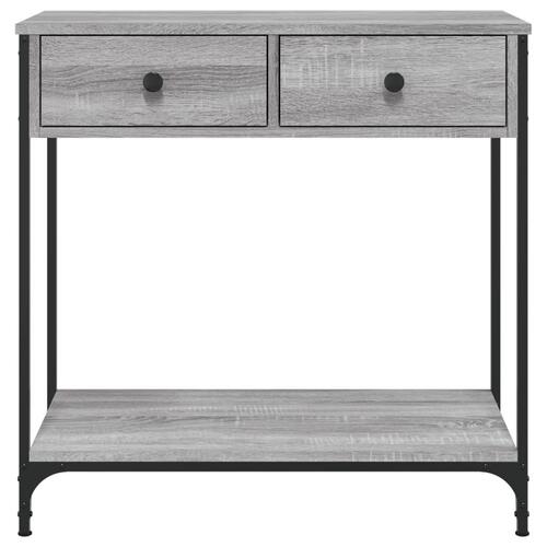 Konsolbord 75x34,5x75 cm konstrueret træ grå sonoma-eg