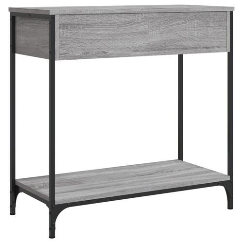 Konsolbord 75x34,5x75 cm konstrueret træ grå sonoma-eg