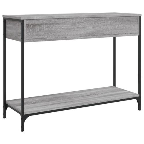 Konsolbord 100x34,5x75 cm konstrueret træ grå sonoma-eg