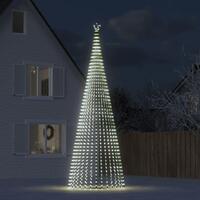 Lysende juletræ 1544 LED'er 500 cm koldt hvidt lys