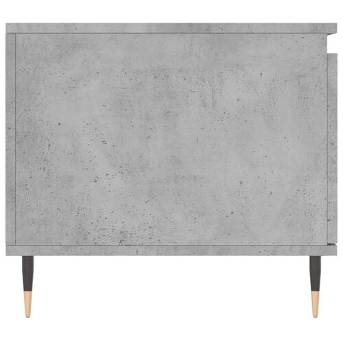 Sofabord 100x50x45 cm konstrueret træ betongrå