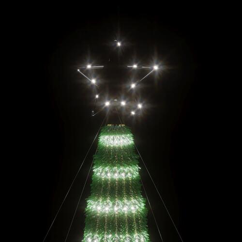 LED-juletræ 275 LED'er 180 cm koldt hvidt lys