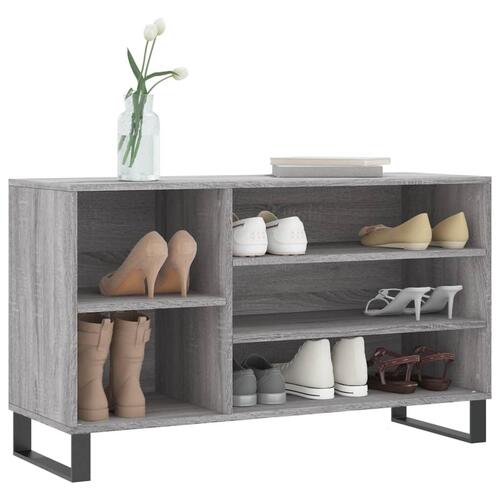 Skoskab 102x36x60 cm konstrueret træ grå sonoma-eg