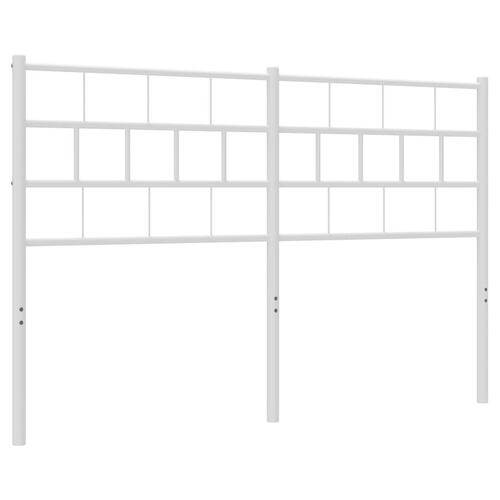 Sengegavl 120 cm metal hvid