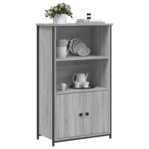 Skab 62x32x103,5 cm konstrueret træ grå sonoma-eg