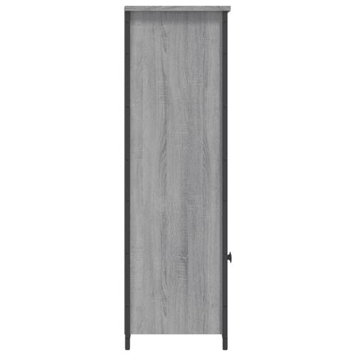 Skab 62x32x103,5 cm konstrueret træ grå sonoma-eg
