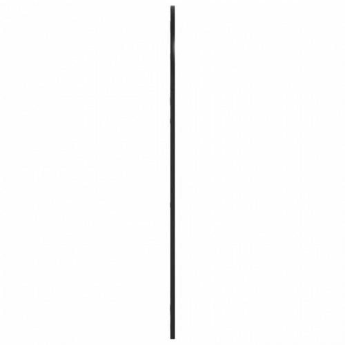 Vægspejl 60×110 cm - buet, sort jernramme