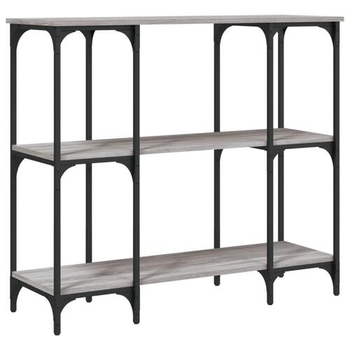 Konsolbord 102x32x90 cm konstrueret træ grå sonoma-eg