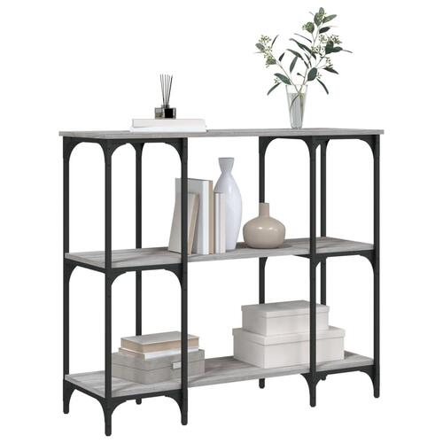 Konsolbord 102x32x90 cm konstrueret træ grå sonoma-eg