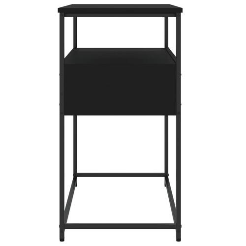 Konsolbord 75x40x75 cm konstrueret træ sort