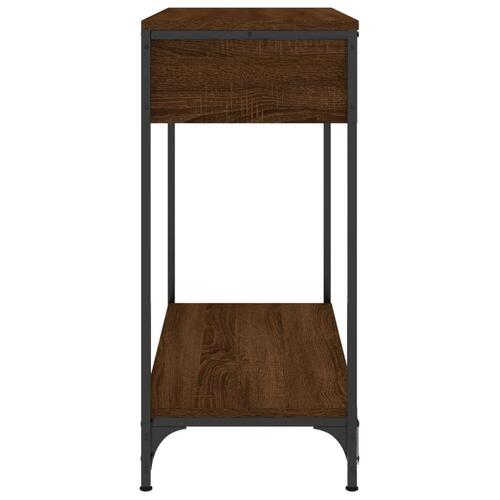 Konsolbord 75x34,5x75 cm konstrueret træ brunt egetræ