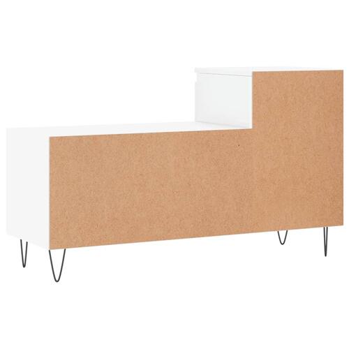 Skoreol 102x36x60 cm konstrueret træ hvid højglans