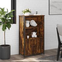 Skab 62x32x103,5 cm konstrueret træ røget egetræsfarve