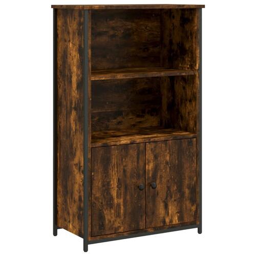 Skab 62x32x103,5 cm konstrueret træ røget egetræsfarve