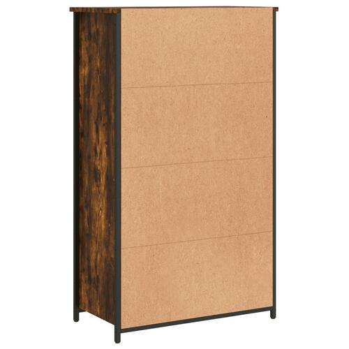 Skab 62x32x103,5 cm konstrueret træ røget egetræsfarve