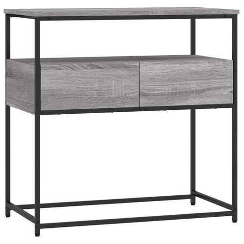 Konsolbord 75x40x75 cm konstrueret træ grå sonoma-eg