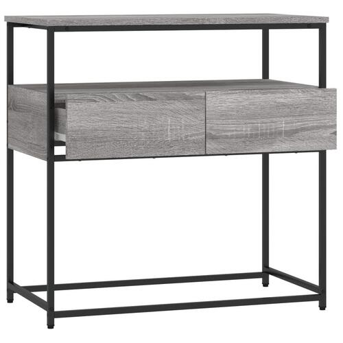 Konsolbord 75x40x75 cm konstrueret træ grå sonoma-eg