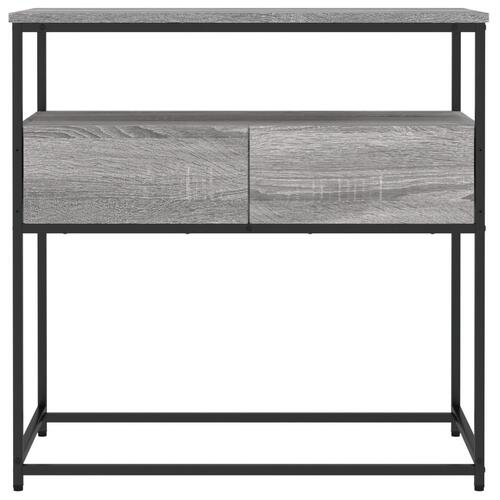 Konsolbord 75x40x75 cm konstrueret træ grå sonoma-eg