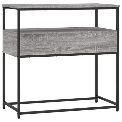 Konsolbord 75x40x75 cm konstrueret træ grå sonoma-eg