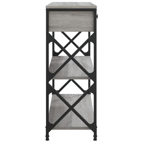 Konsolbord 75x28x75 cm konstrueret træ grå sonoma-eg