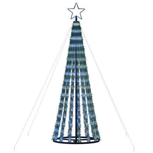 Lysende juletræ 275 LED'er 180 cm blåt lys