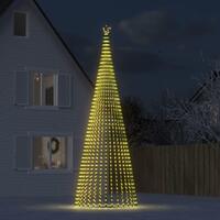 Lysende juletræ 1544 LED'er 500 cm varmt hvidt lys