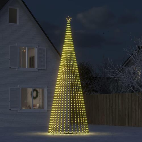 LED-juletræ 1544 LED'er 500 cm varmt hvidt lys
