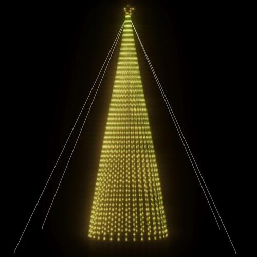LED-juletræ 1544 LED'er 500 cm varmt hvidt lys