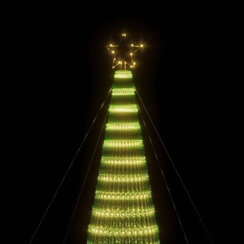 LED-juletræ 1544 LED'er 500 cm varmt hvidt lys