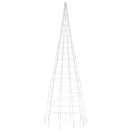 Julelys til flagstang 550 LED'er 300 cm flerfarvet lys