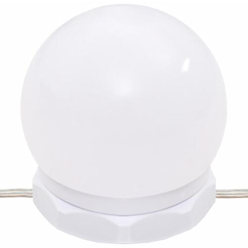 Spejlskab med LED-lys 76x15x55 cm sort