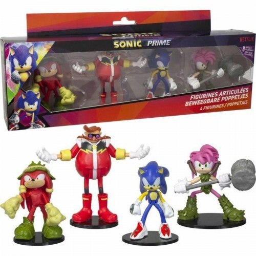 Actionfigurer Sonic Prime - artikulerede figurer, 4 dele