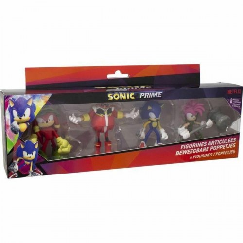 Actionfigurer Sonic Prime - artikulerede figurer, 4 dele