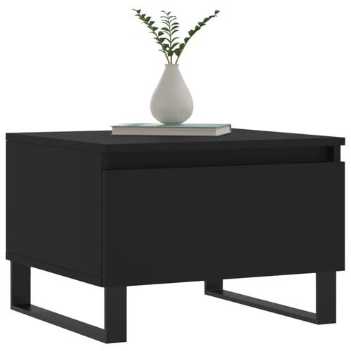 Sofaborde 2 stk. 50x46x35 cm konstrueret træ sort