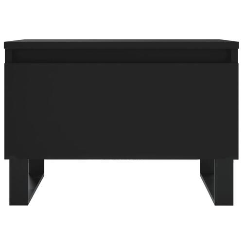 Sofaborde 2 stk. 50x46x35 cm konstrueret træ sort