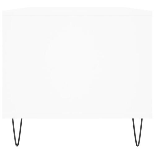 Sofabord 90x49x45 cm konstrueret træ hvid