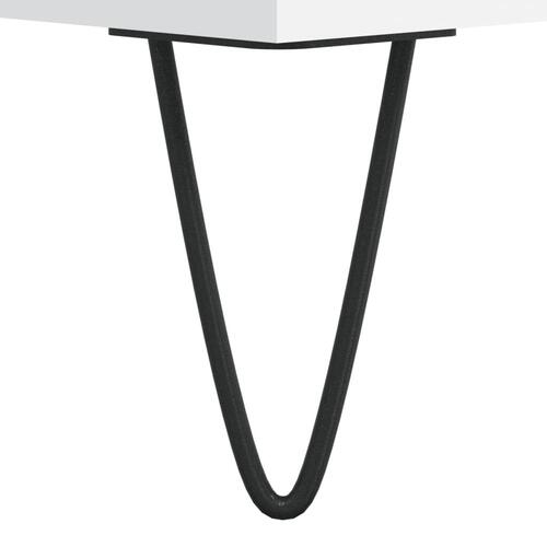 Sofabord 90x49x45 cm konstrueret træ hvid