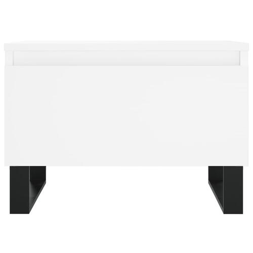 Sofaborde 2 stk. 50x46x35 cm konstrueret træ hvid