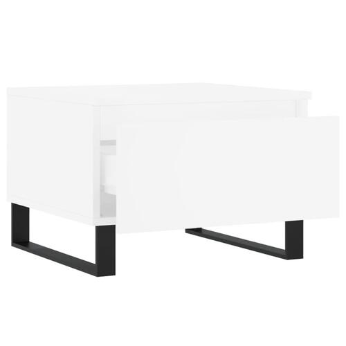 Sofaborde 2 stk. 50x46x35 cm konstrueret træ hvid