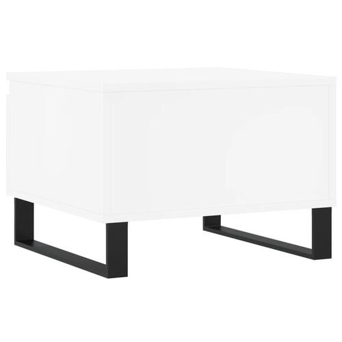 Sofaborde 2 stk. 50x46x35 cm konstrueret træ hvid